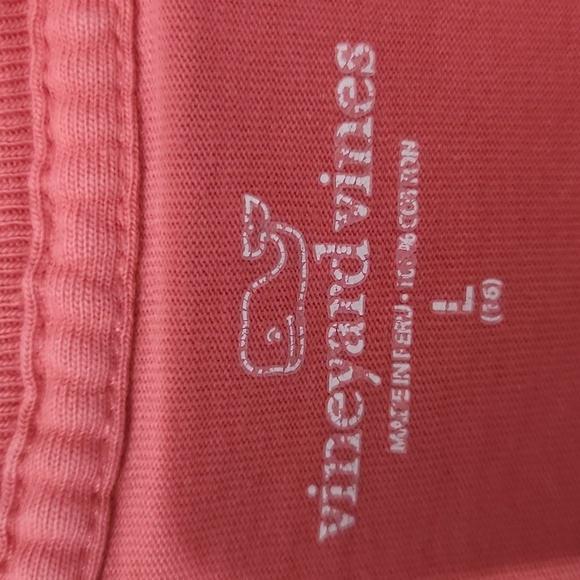 Vinyard Vines Patriotic Shirt Boys Coral T-Shirt Pocket size L Martha's vinyard - Picture 2 of 6